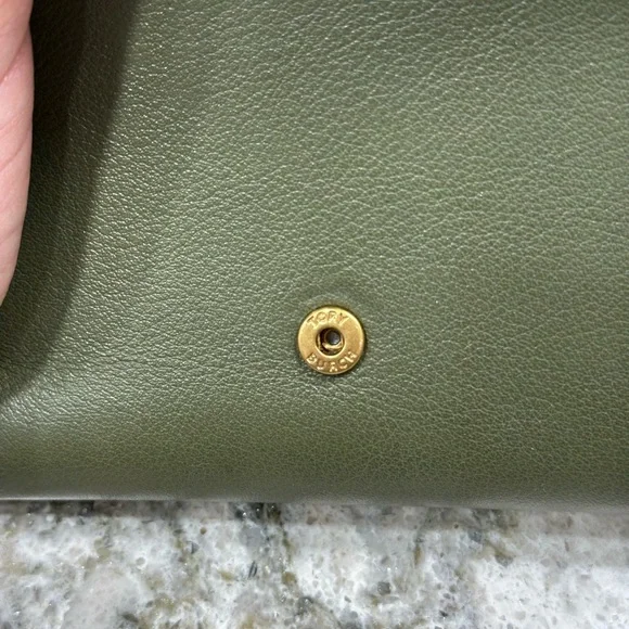 Tory Burch T Piped Medium Wallet - Picture 9 of 9